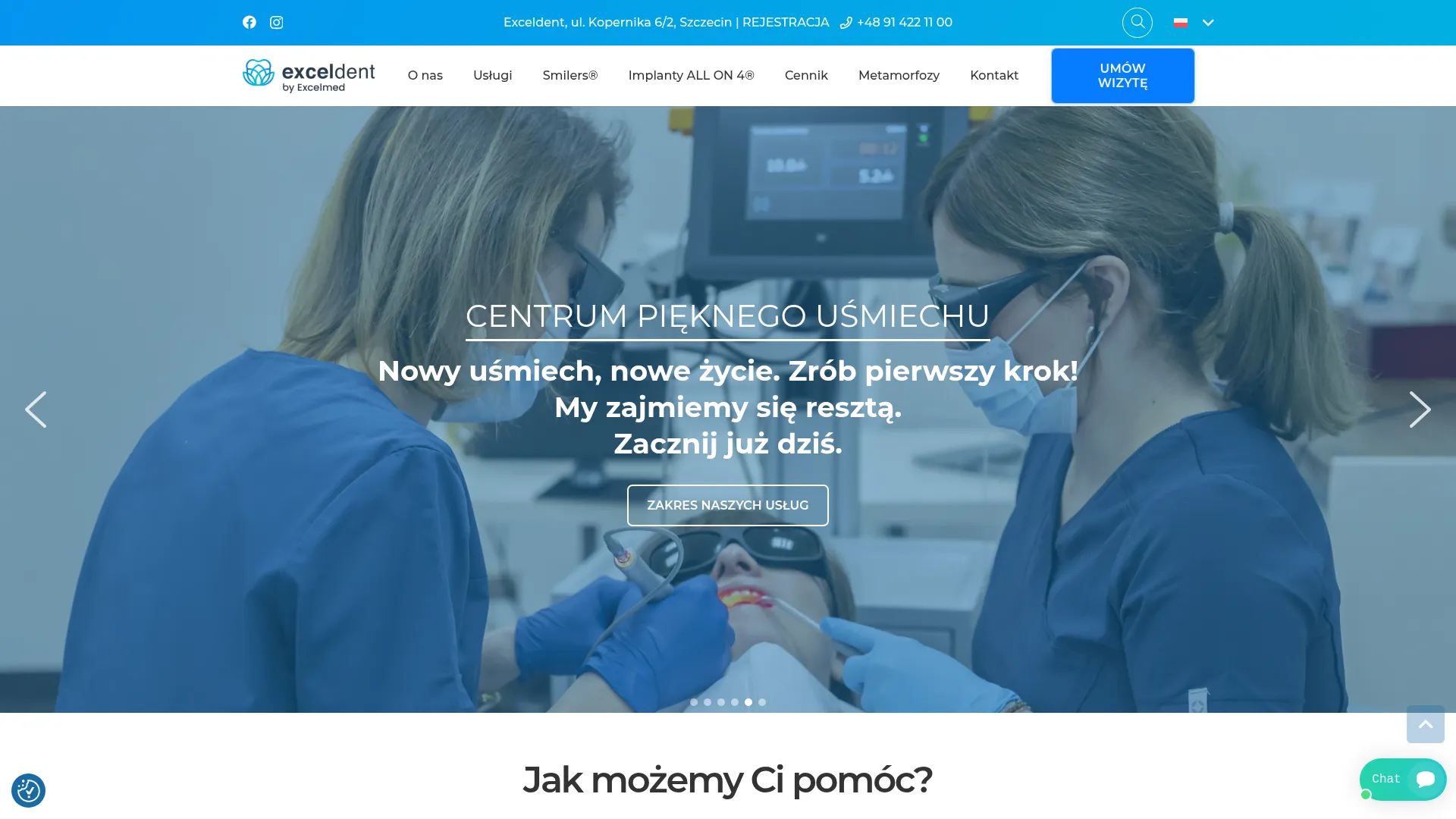 Screenshot of exceldent.pl