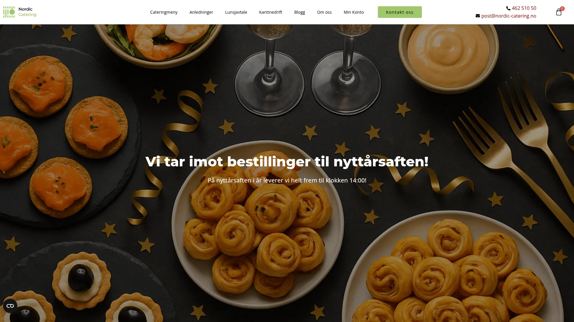 Screenshot of www.nordic-catering.no