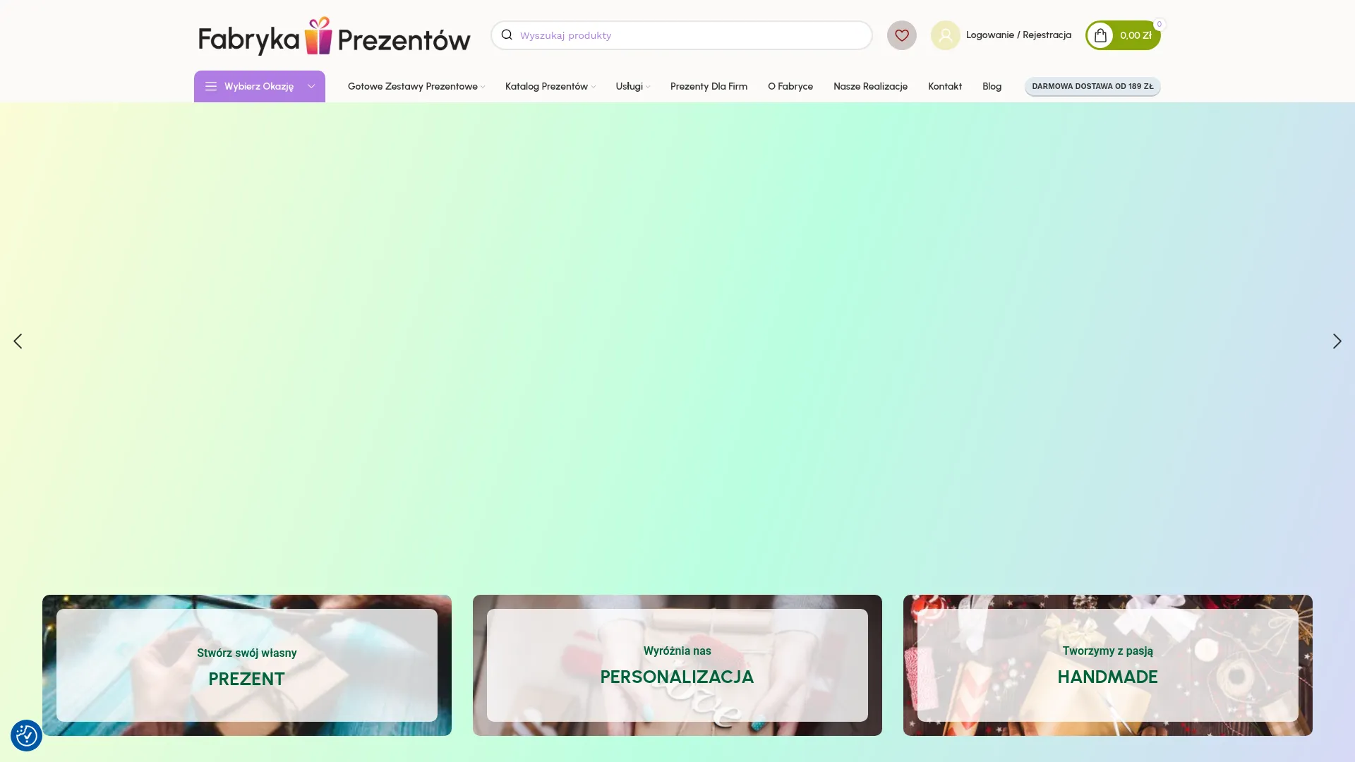 Screenshot of fabrykaprezentow24.pl