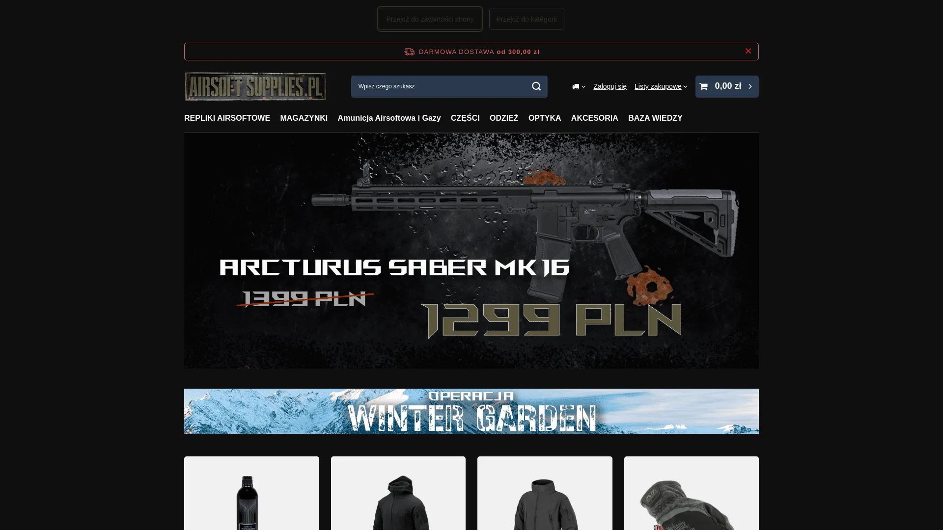 Screenshot of airsoftsupplies.pl
