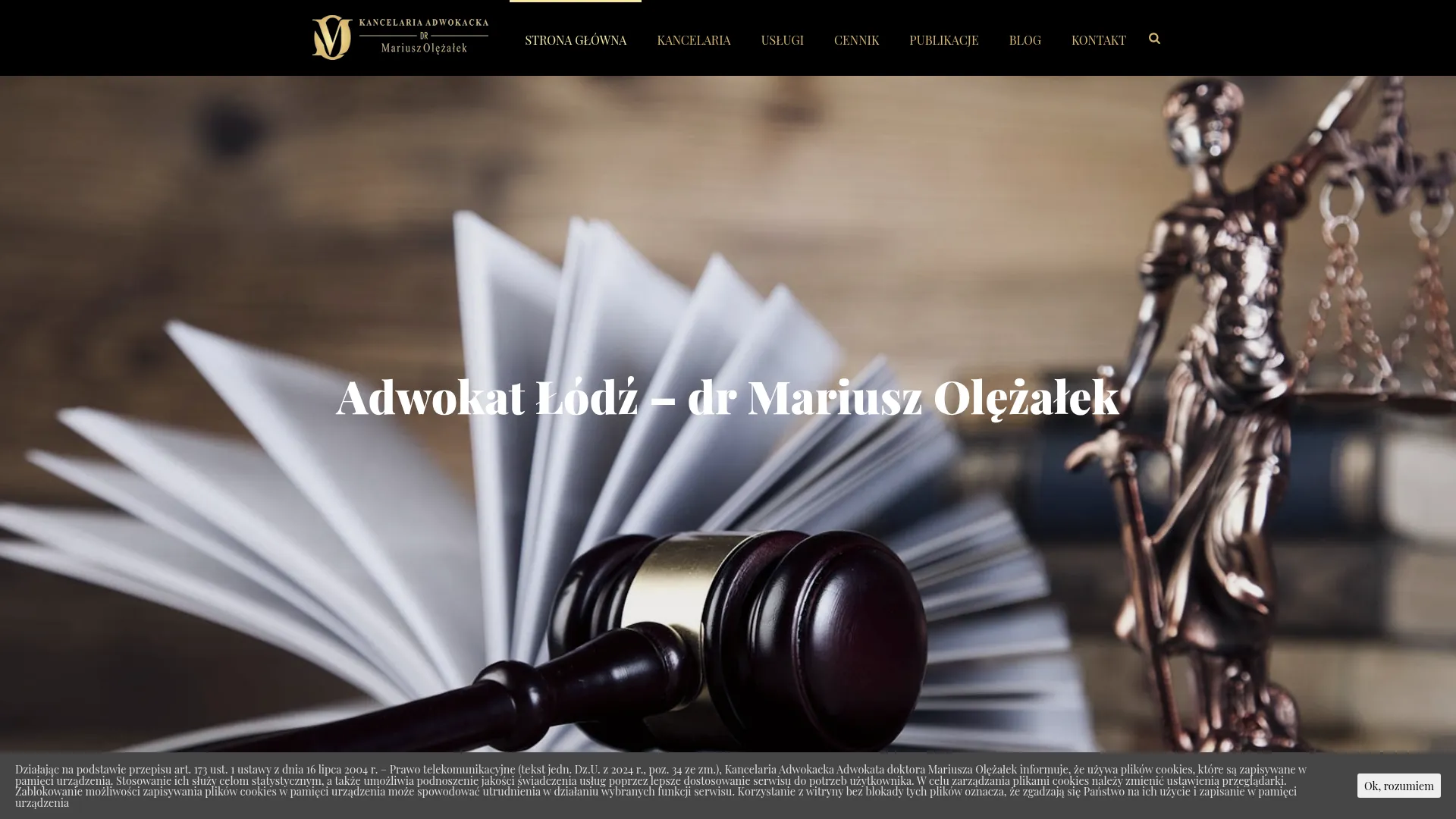 Screenshot of mecenas-lodz.com.pl